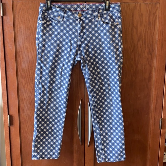 Kate Spade PERRY Street Cropped Gingham Pants - Picture 3 of 8